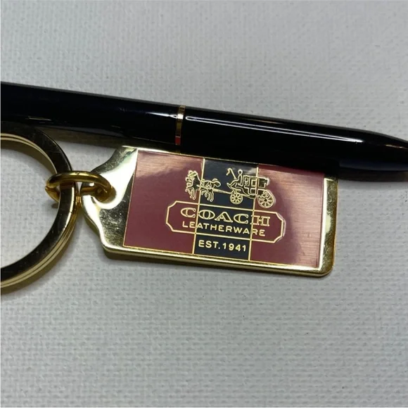 Coach Gold and Red Key Holder - Picture 2 of 5